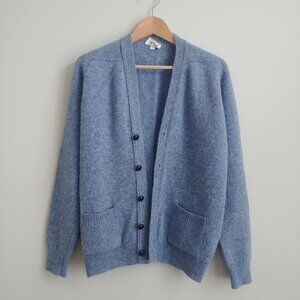Blue Men's Cardigan Sweater